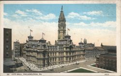City Hall with William Penn Statue, Philadelphia Postcard
