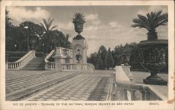 Terrace of the National Museum, Quinta da Boa Vista Postcard