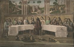 The Lord's Supper, Memorial Church, Stanford University Postcard