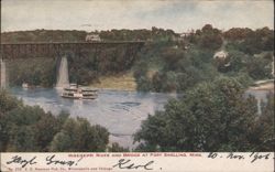 Mississippi River and Bridge at Fort Snelling Postcard