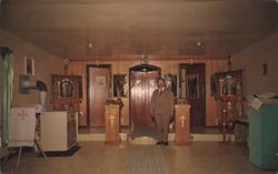 St. Nicholas Russian Orthodox Church Interior with Mike Alex Postcard