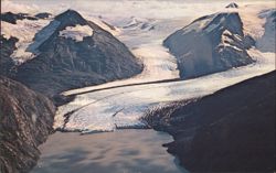 Portage Glacier Aerial View, Alaska Postcard