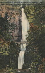 Multnomah Falls, Columbia River Highway, Oregon Postcard