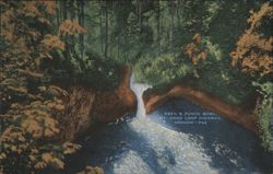 Devil's Punch Bowl, Mt. Hood Loop Highway, Oregon Postcard