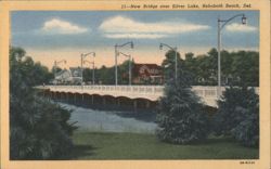 New Bridge over Silver Lake, Rehoboth Beach Postcard