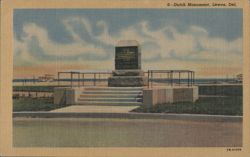 Dutch Monument, Lewes, Delaware Postcard