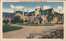 Edson Bradley Estate Mansion Postcard