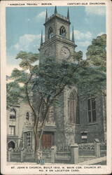 St. John's Church, Built 1810, Providence, RI Postcard