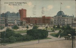 Civic Centre, Exchange Place, Providence, RI Postcard