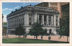 Post Office, Providence, RI Postcard