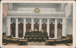 Senate Chamber, State Capitol, Providence, RI Postcard