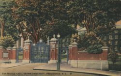 Van Wickle Gate, Brown University Postcard