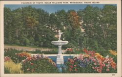 Fountain of Youth, Roger Williams Park Postcard
