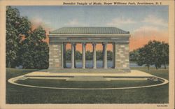 Benedict Temple of Music, Roger Williams Park Postcard