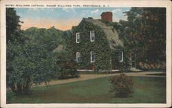 Betsy Williams Cottage, Roger Williams Park Postcard