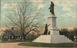 Roger Williams Statue, Betsy Williams House, Roger Williams Park Postcard