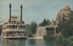 Disneyland Mark Twain Steamboat & Cascade Peak Postcard