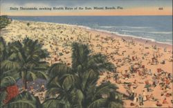Daily Thousands, seeking Health Rays of the Sun Postcard
