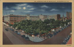 Hemming Park by Moonlight Postcard