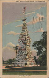 Monument of States, Kissimmee, FL Postcard