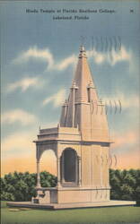 Hindu Temple at Florida Southern College, Lakeland, Florida Postcard