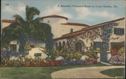 Beautiful Flowered Home Postcard