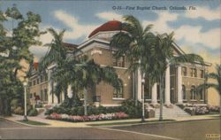 First Baptist Church, Orlando, FL Postcard