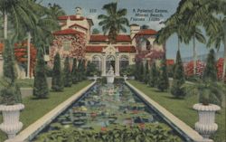 A Palatial Estate, Miami Beach, Florida 11095 Postcard