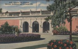 John & Mable Ringling Museum Entrance, Sarasota, FL Postcard