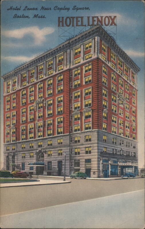 Hotel Lenox Near Copley Square, Boston, Mass. Massachusetts