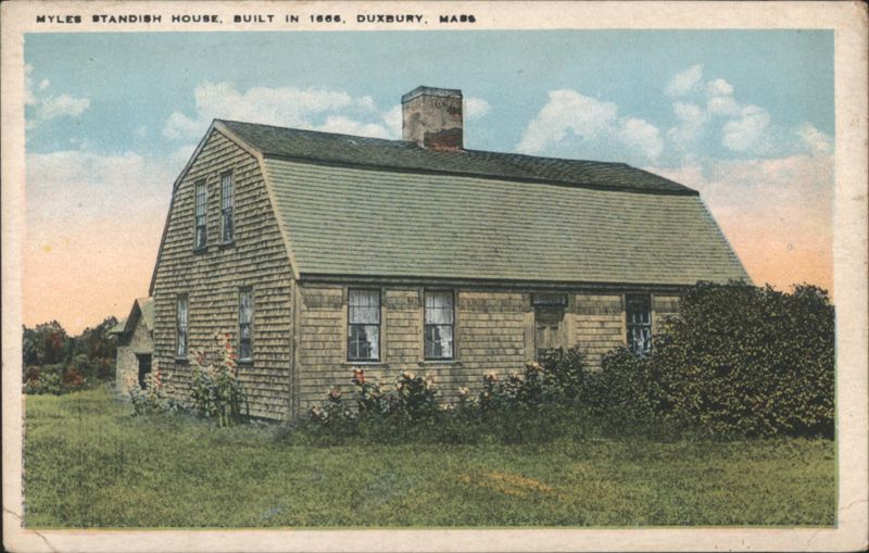 Myles Standish House, Built 1666 Duxbury Massachusetts