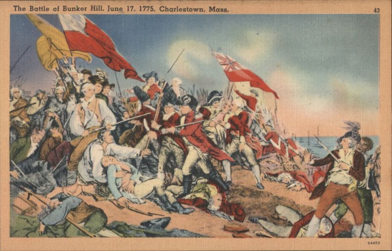 Battle of Bunker Hill, June 17, 1775, Charlestown, Mass. Massachusetts