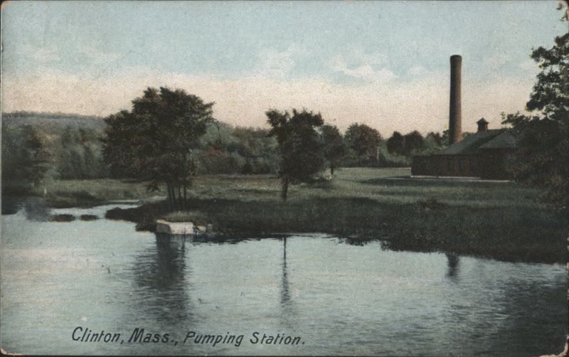 Clinton, Mass. Pumping Station on River Massachusetts