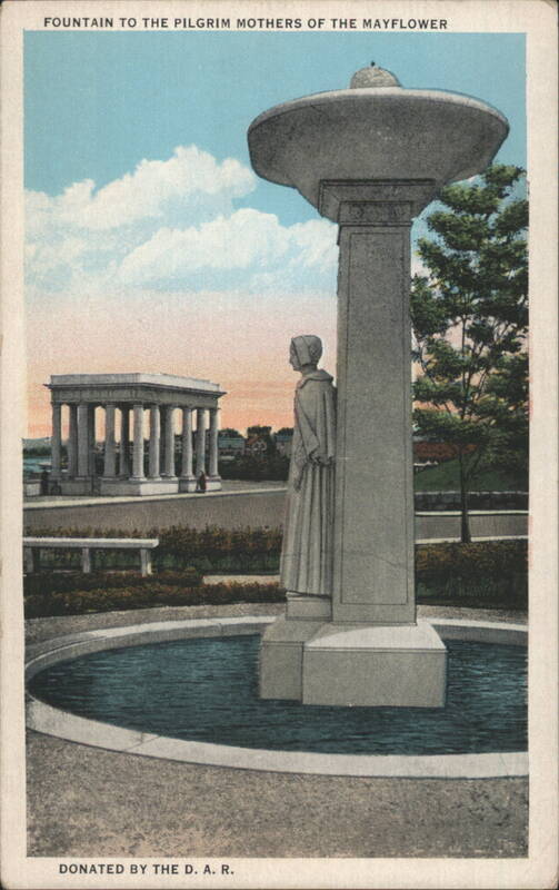 Fountain to the Pilgrim Mothers of the Mayflower Plymouth Massachusetts