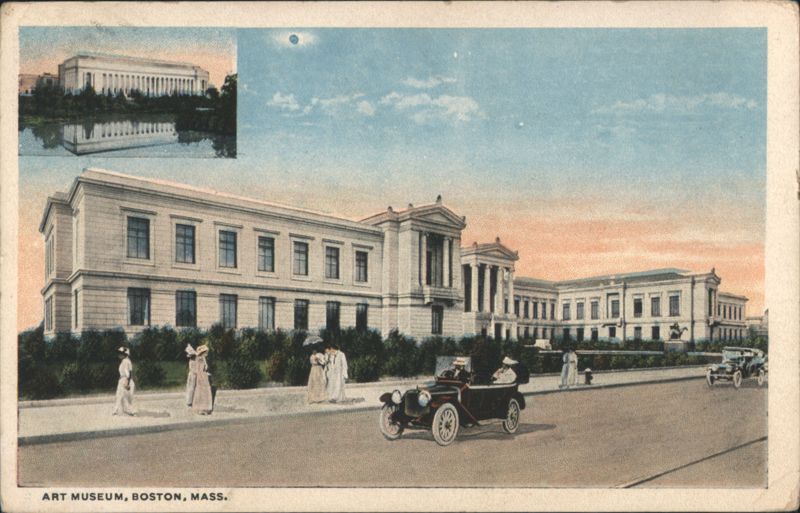 Art Museum, Boston, Mass. with Automobile Massachusetts