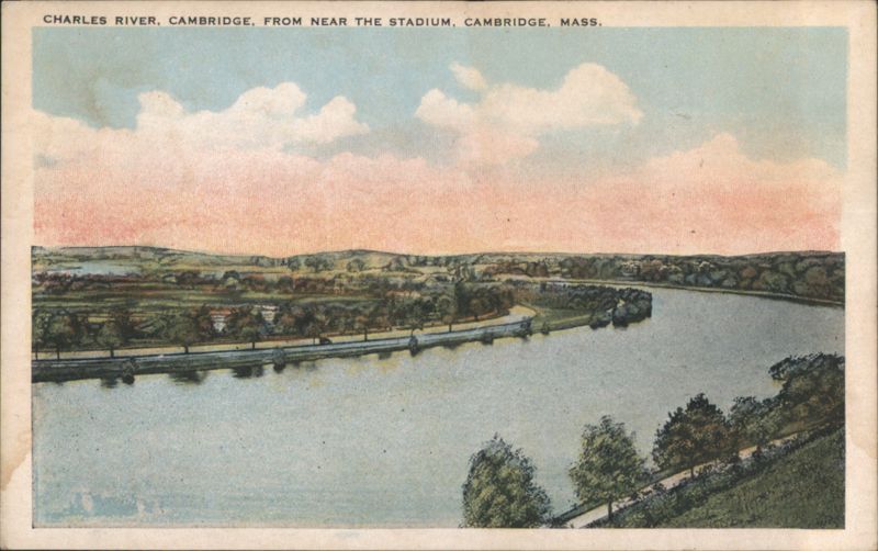 Charles River, Cambridge, From Near The Stadium Massachusetts