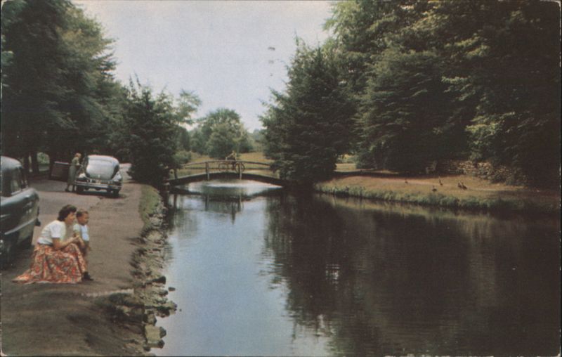 Beauty Spot, River & Bridge, Forest Park, Springfield Massachusetts