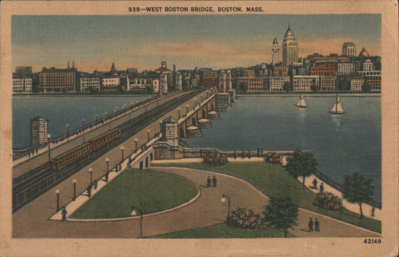 West Boston Bridge, Charles River Massachusetts