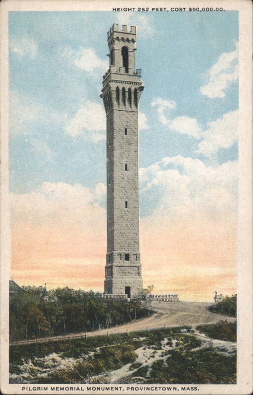 Pilgrim Memorial Monument, 252 Feet, $90,000 Cost Provincetown Massachusetts