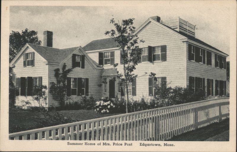 Summer Home of Mrs. Price Post, Edgartown Massachusetts