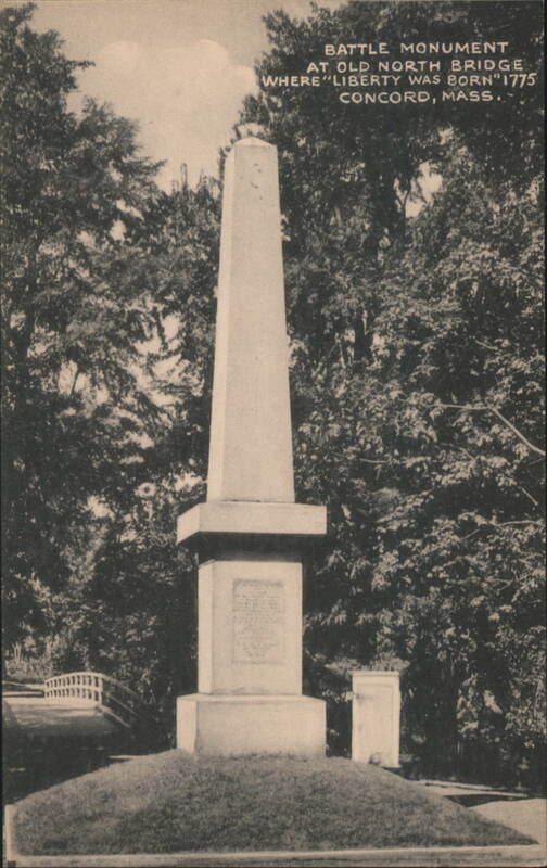 Battle Monument at Old North Bridge, 'Liberty Was Born' Concord Massachusetts