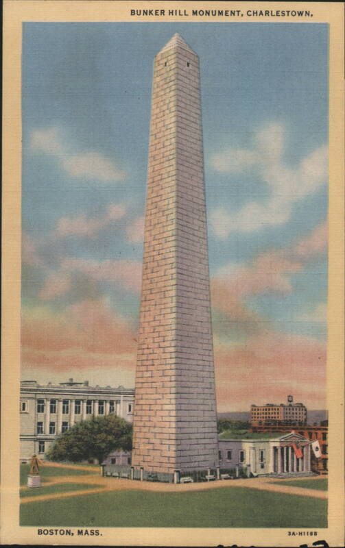 Bunker Hill Monument, Charlestown, Boston, MA Massachusetts