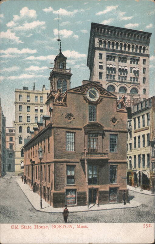 Old State House, Boston, Mass. with Clock Tower Massachusetts