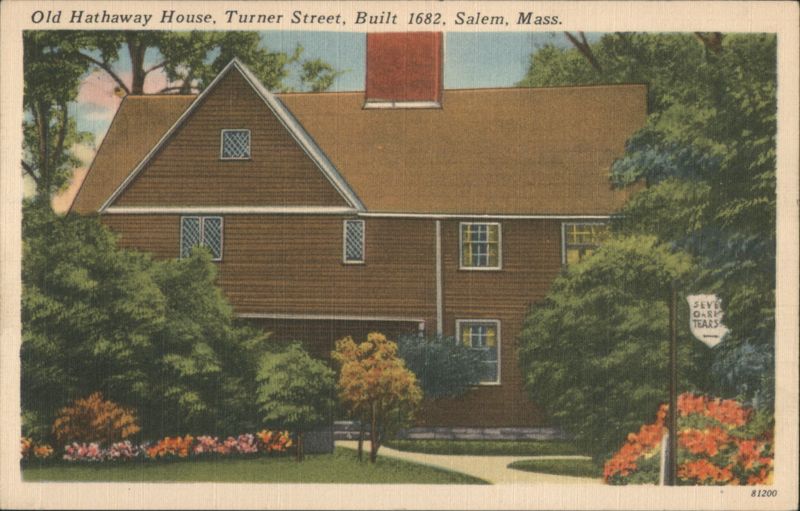 Old Hathaway House, Turner Street, Built 1682 Salem Massachusetts