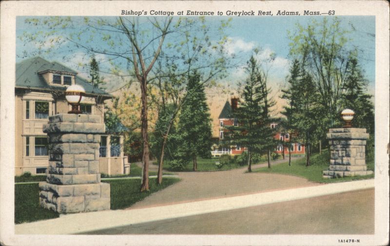 Bishop's Cottage at Greylock Rest Entrance Adams Massachusetts