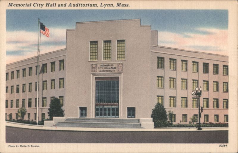 Memorial City Hall and Auditorium, Lynn, Mass. Massachusetts