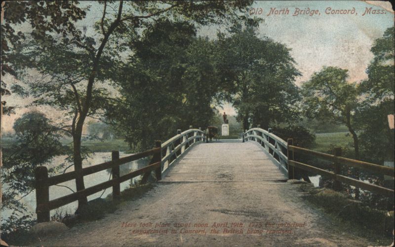 Old North Bridge, Concord, Mass. Massachusetts