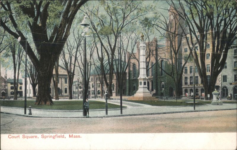 Court Square, Springfield, Mass. Massachusetts