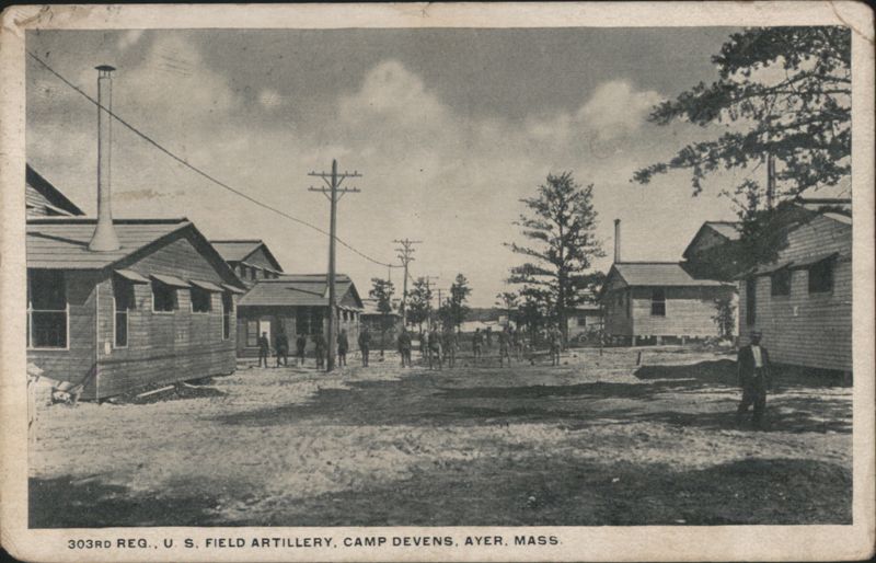 Camp Devens, US Field Artillery Barracks, Ayer, MA Massachusetts