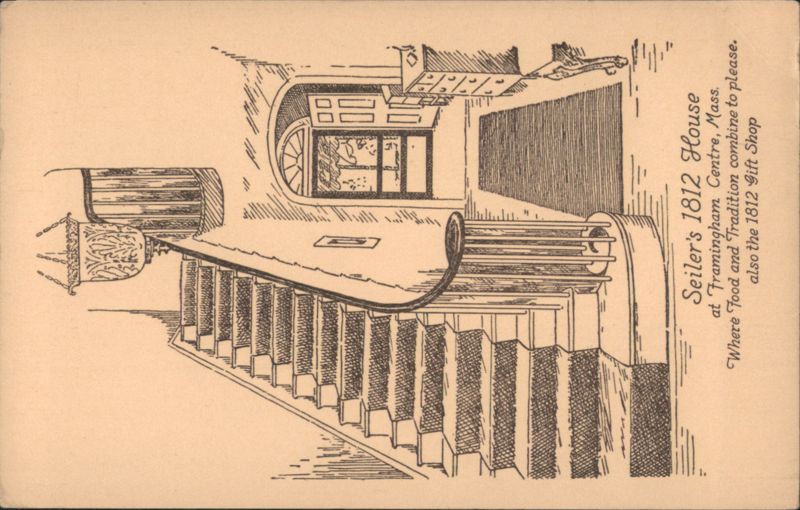 Seiler's 1812 House Interior, Framingham Centre, MA Massachusetts